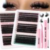 270 Clusters 60D80D100D Thick False Eyelash Set Natural Diy Segmented Single Cluster Eyelashes