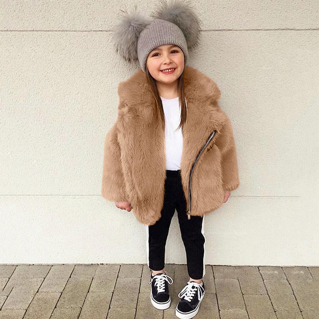 Ветрозащитное зимнее флисовое пальто для маленьких девочек, утепленная теплая верхняя одежда