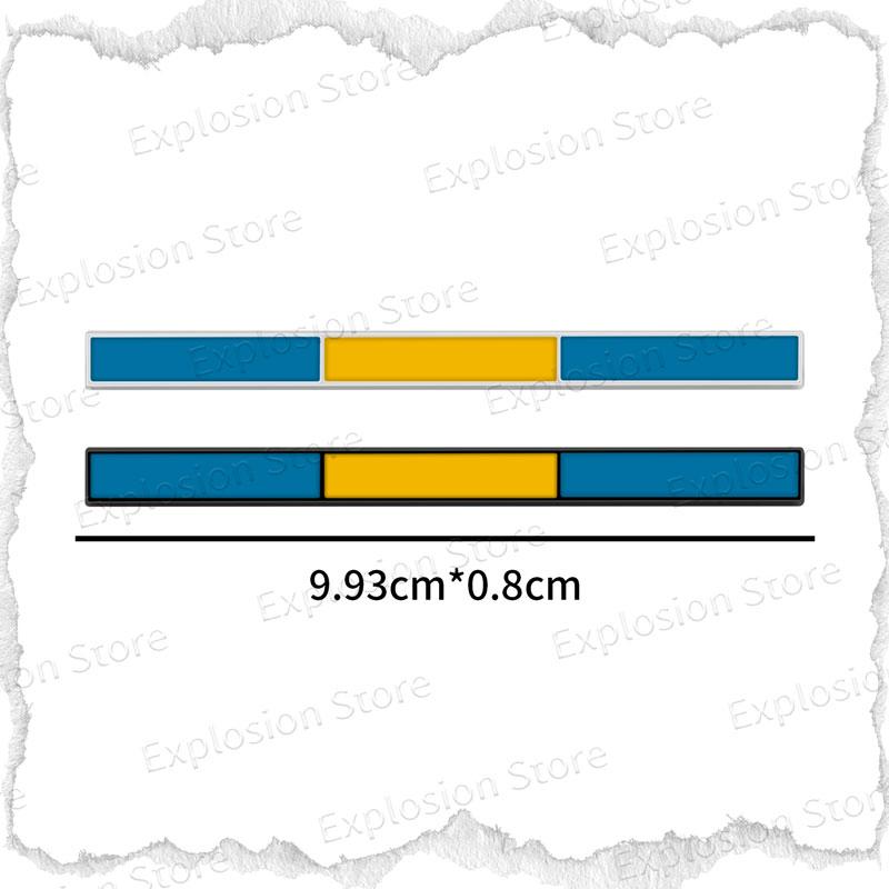 1Pc 3D Metal Car Decor Swedish Flag Emblem Rear Tailgate Boot Badge Sticker Trunk Body Decal For XC40 XC60 V40 V60 V90 S40 C30