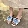 Summer New Women's Slippers Flower Women's Sandals Bathroom Slippers Banquet Party Women's Shoes  Slides Women