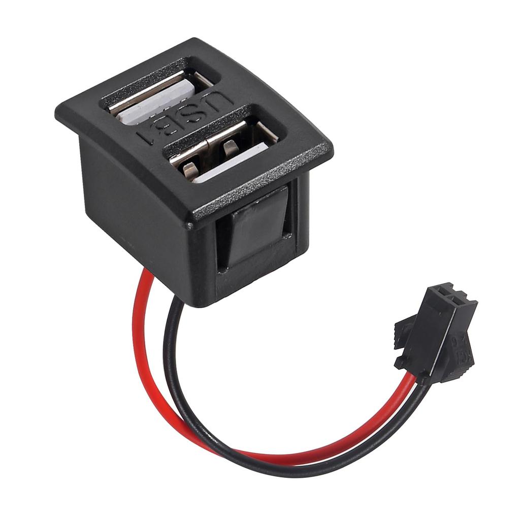 Двухслотовое USB гнездо Type-C гнездо A гнездо USB лампа защелка зарядное гнездо гнездо питания с проволочным разъемом