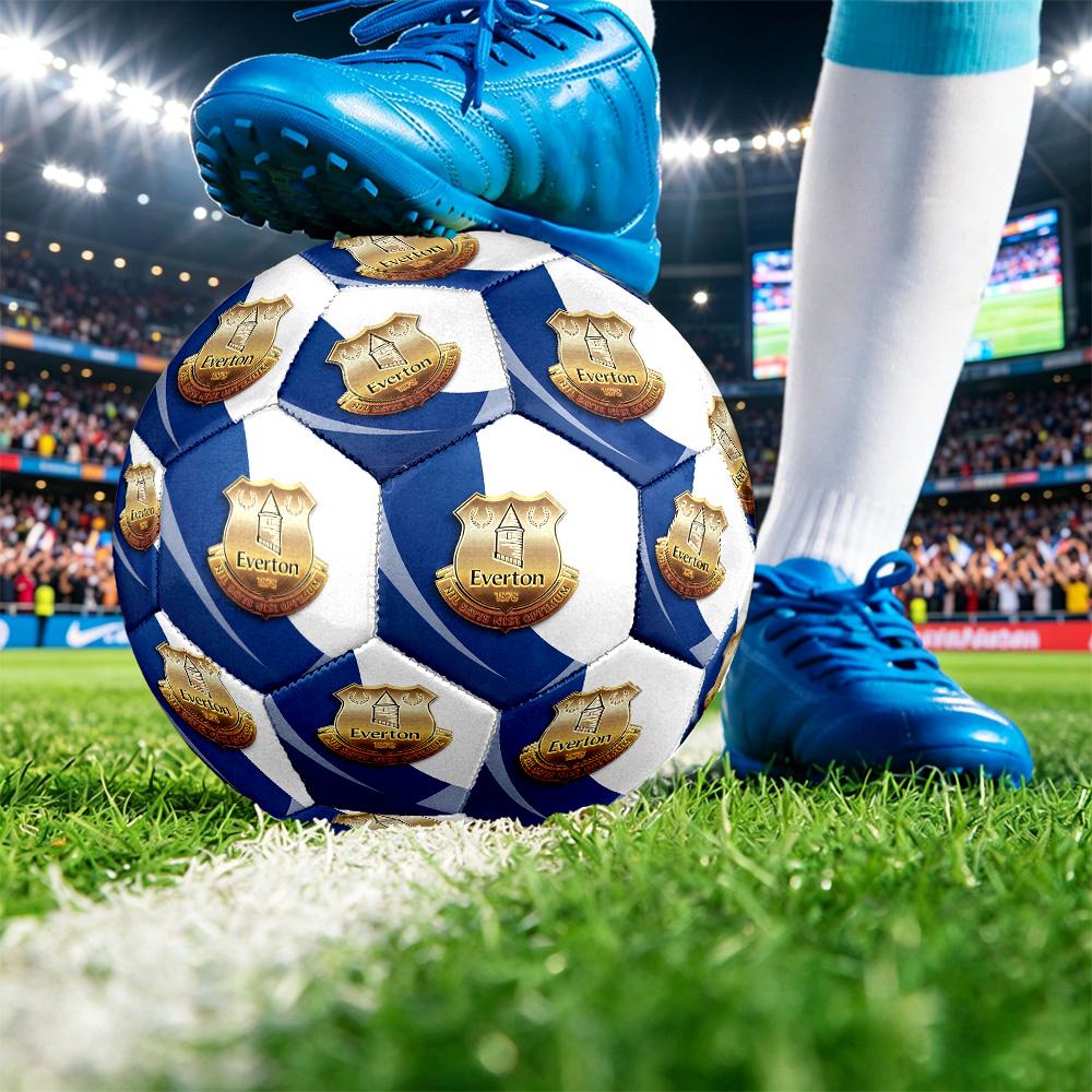 Футбольный мяч Everton Football, размер 5, с принтом, противоскользящий, для взрослых, сувенир для футбольных фанатов