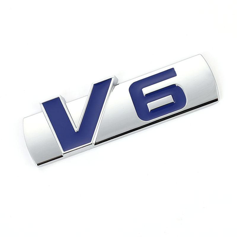 3D Стикер-эмблема Логотип V6 для автомобиля Значок Авто V6 Стайлинг