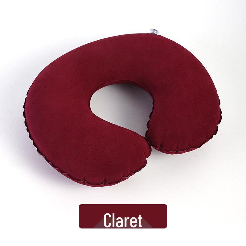 Автоматическая надувная подушка: Портативная уличная/домашняя поясничная и шейная поддержка для путешествий, офисного сна