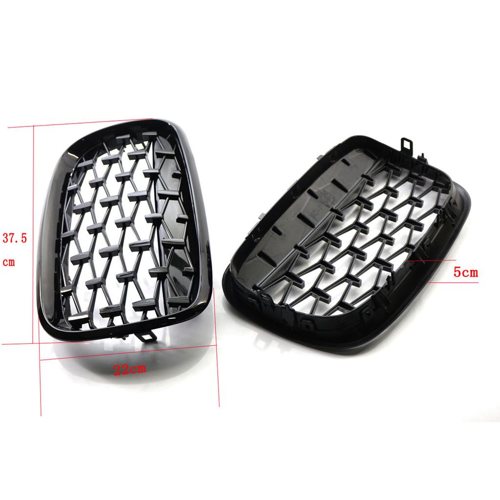 1 Pair of Car Front Grille Front Kidney Grilles Car Front Hood Bumper Kidney Grille Replacement for