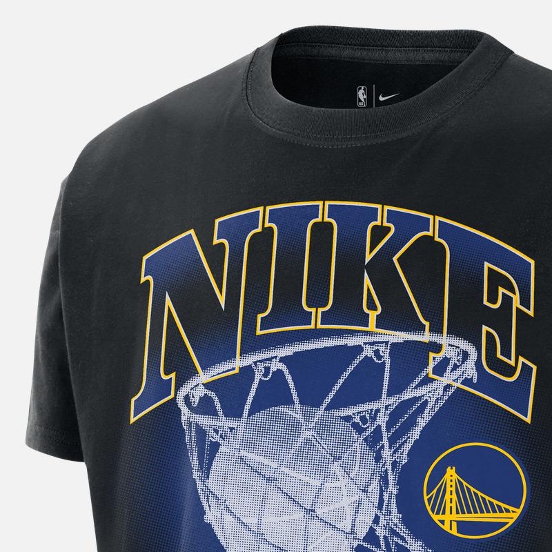 Nike Мужская винтажная футболка с коротким рукавом NBA Golden State Warriors Max90 Черная HQ1281-010