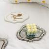 Simple Jewelry Storage Tray Creative Cloud Shapes Electroplated Jewelry Earrings Ring Display Desktop Dish For Women"