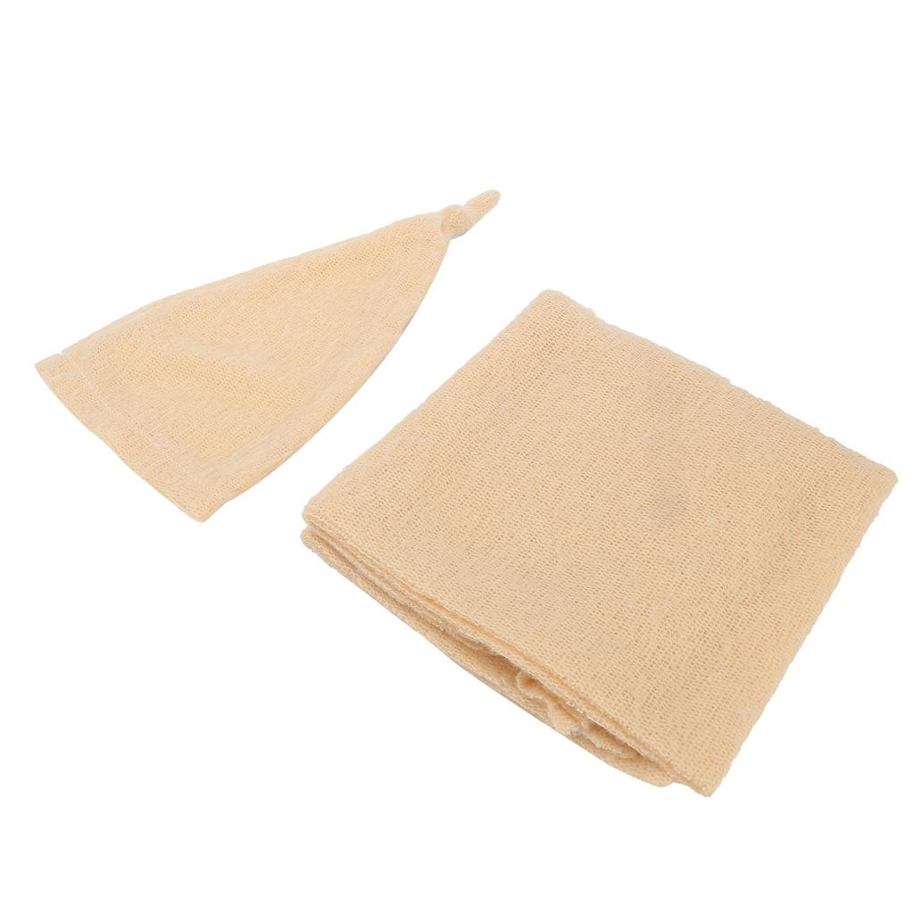 Newborn Photography Wrap Hat Set Breathable Cute Baby Photo Props for Infant Photo Shooting