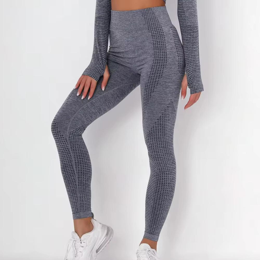 Бесшовные леггинсы для йоги с высокой талией, женские спортивные штаны для тренировок, бега, пуш-ап, леггинсы для фитнеса и спортзала, колготки