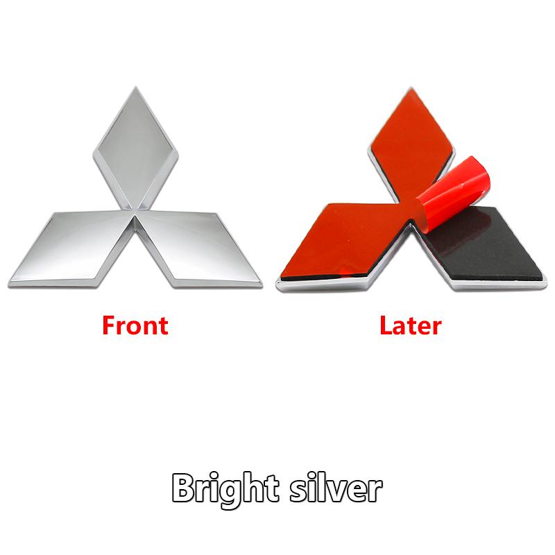 Car Front Hood Emblem Rear Trunk Badge Sticker for Mitsubishi Lancer 9 Pajero ASX Outlander Galant Mirage Accessories Decal Logo