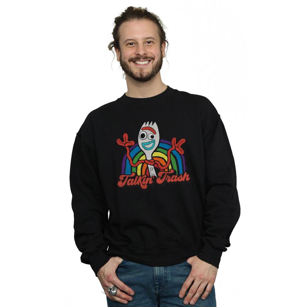 Disney Mens Toy Story 4 Forky Talkin´ Trash Sweatshirt