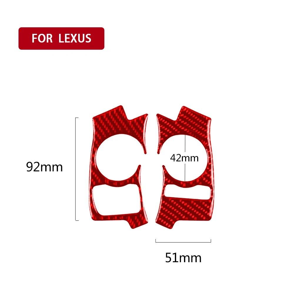 For Lexus IS250 NX200 200t 300h 2013- Car Steering Wheel Decor Sticker Cover Decal Auto Interior Accessories Carbon Fiber