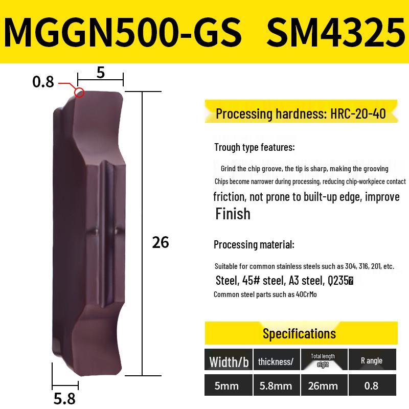 CNC Канавочные пластины MGMN300/400-M для нержавеющей стали, керамики, алюминия Токарный отрезной инструмент Вставки