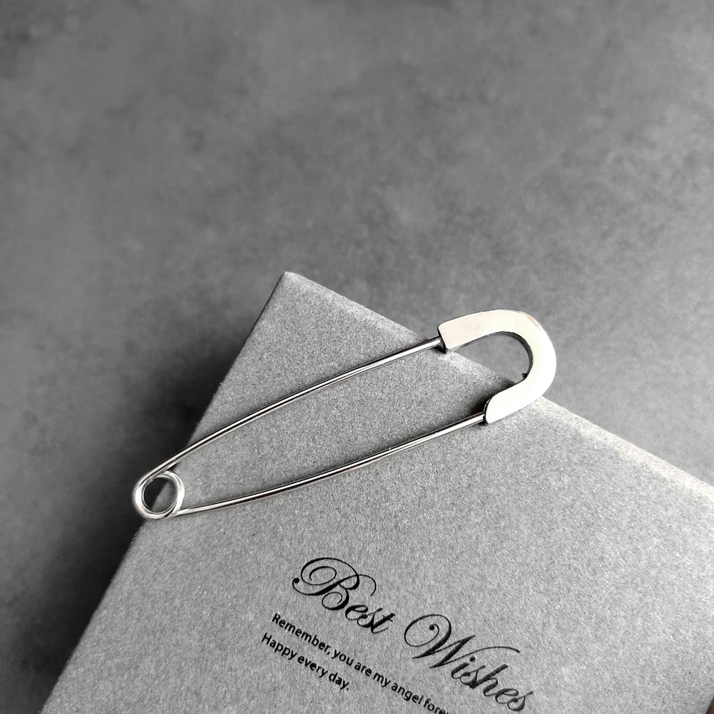 Fashionable Large Pins for Clothing Smooth Metal Safety Pins Jeans Dress Scarf Adjustable Pins