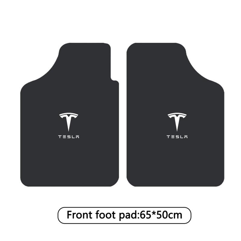 Car Front Rear Floor Mats Interior Carpet Anti-slip Protection Pad For Tesla Model 3 Model S Model X Model Y Cybertruck Roadster
