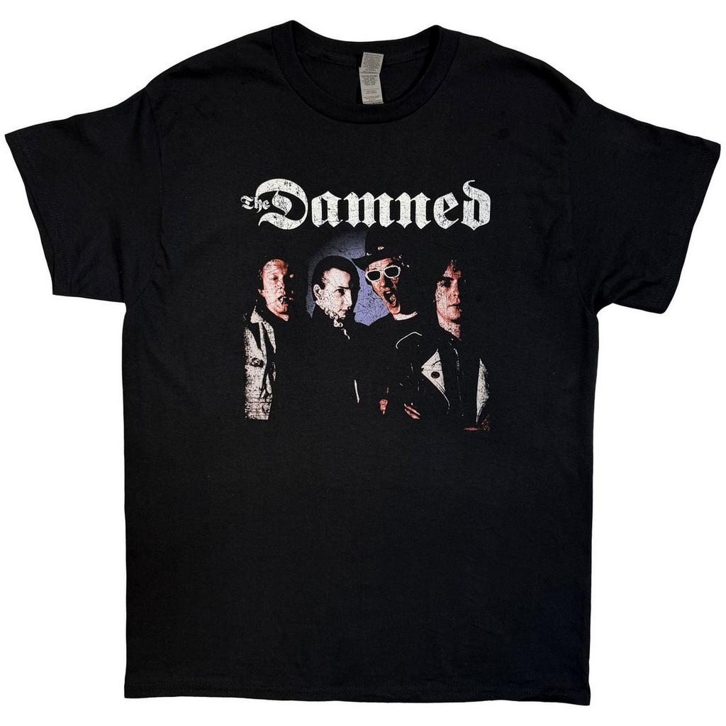 The Damned Unisex Adult EU Tour Summer 24 Band Photo Back Print T-Shirt