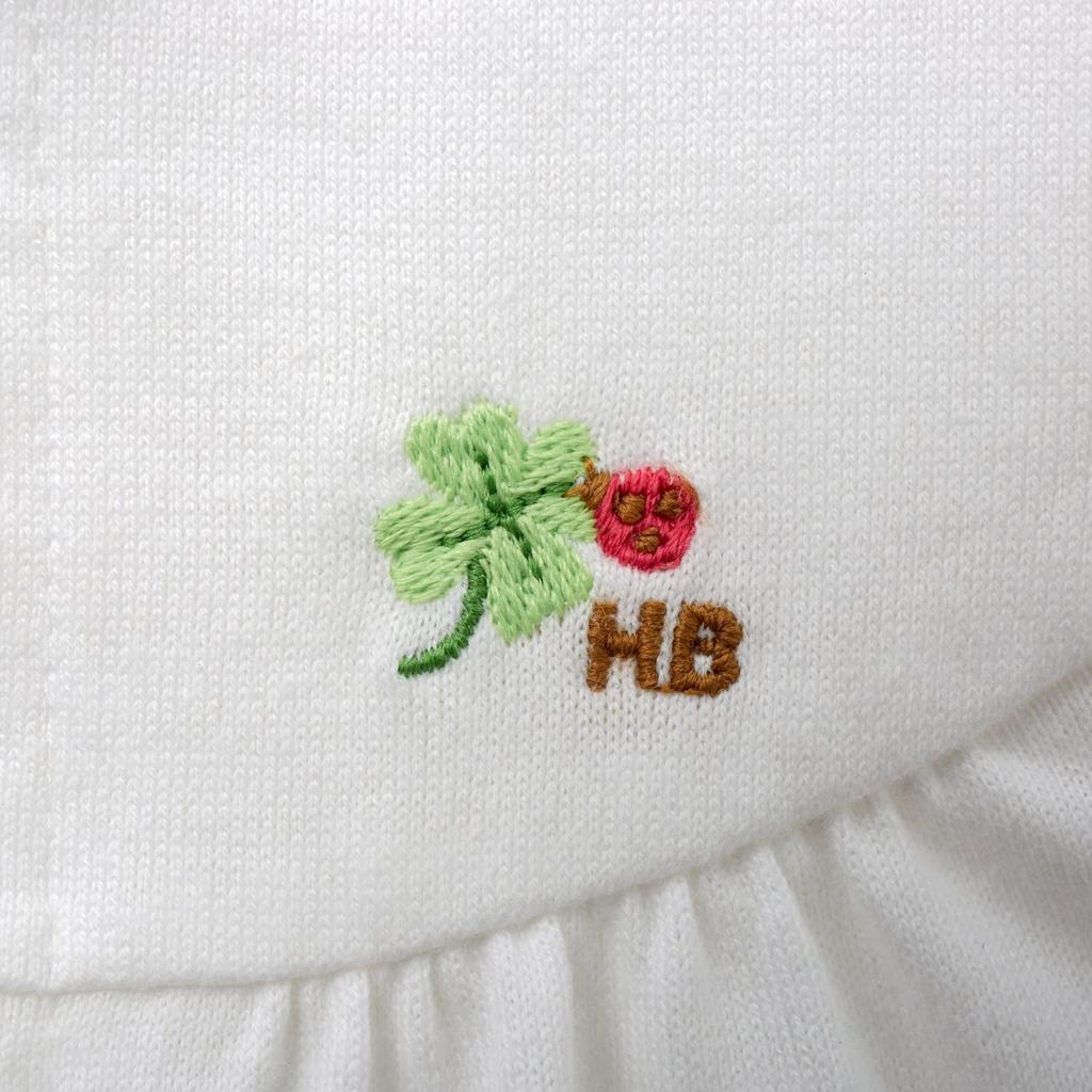 MIKIHOUSE HOT BISCUITS and Size 50 Pre-Owned Boys' Girls' Kids' Clothing, White, (50-60cm), 72-1202-493