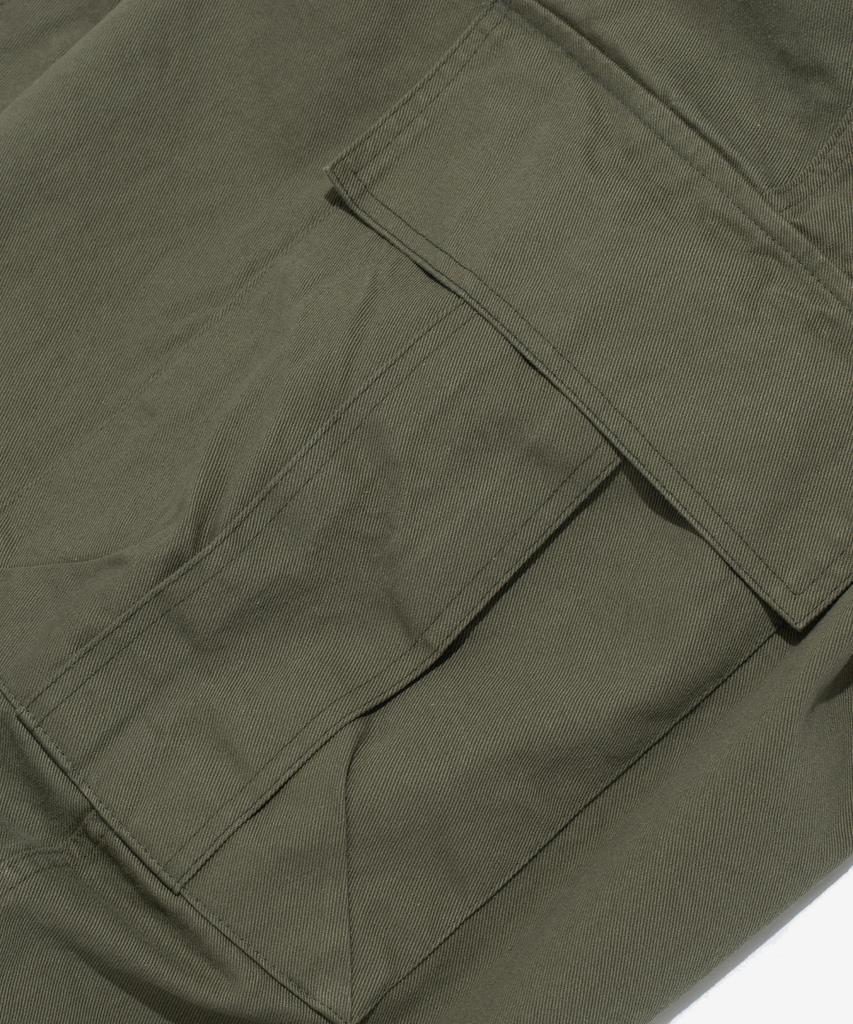 CARGOBROS Washed Cotton Curved Big Cargo Pants (Khaki)