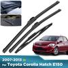 For Toyota Corolla Hatch 2007-2012 2008 2009 2010 Wiper Front&Rear Wiper Blades Windshield Windscreen Window Brushes 26"+16"+12