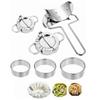 Household Dumplings 304 Stainless Steel Pressure Dumplings Skin Mold Hand Push Cut Dumpling Machine Kitchen Tools