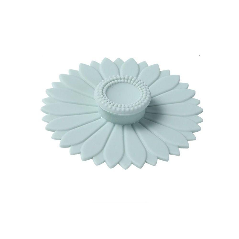 Sealed Sunflower Silicone Cup Lid Seamless Coffee Mug Lids Drinkware Cup Cover Glass