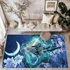 Hatsune Miku On The Moon Square rugs are a great choice for living rooms, bedrooms, home décor, and as gifts.