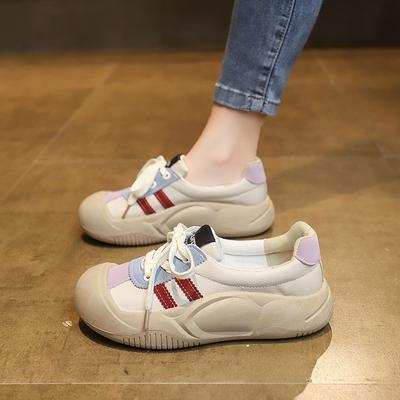 Кроссовки на толстой подошве на шнуровке для женской весны, новые дышащие немецкие тренировочные женские туфли, повседневные и универсальные кроссовки «папины»