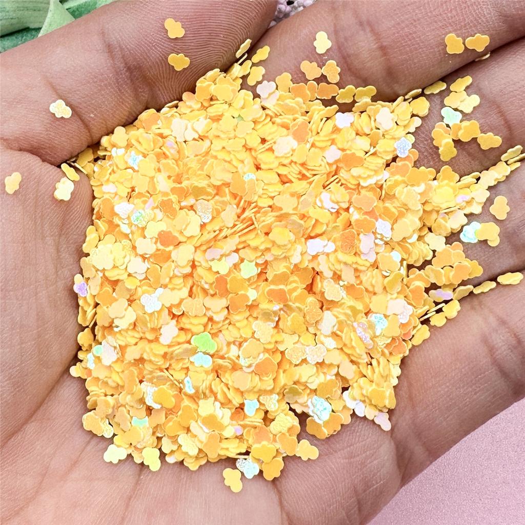 Декор для вечеринки, акриловые мини-блестки, 1000 шт., модные аксессуары из ПВХ, милые облачные аксессуары 2,5*3,2 мм