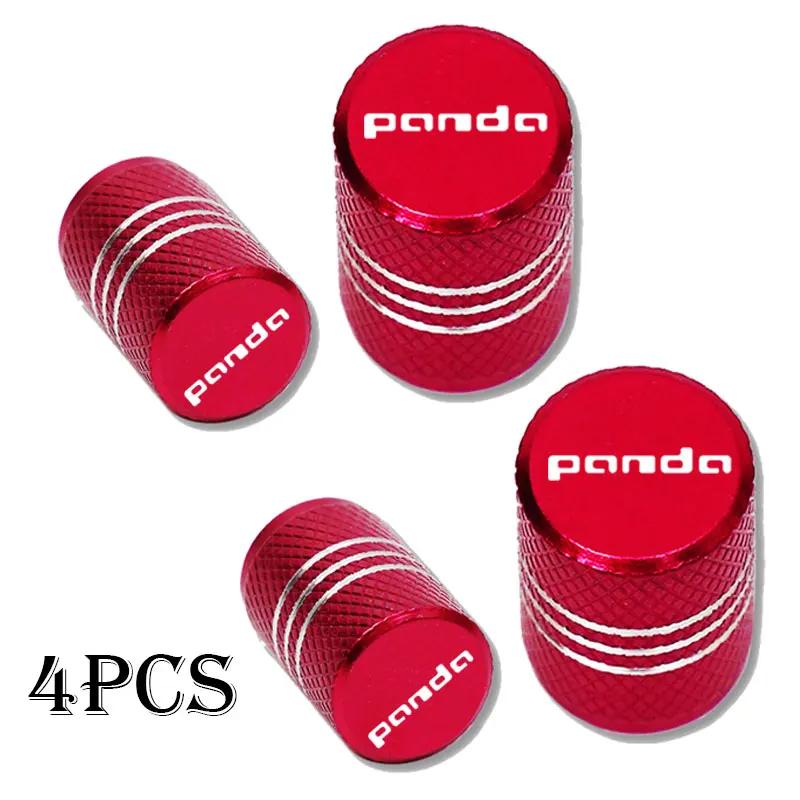 For FIAT PANDA Accessories Car Wheel Tire Valve Caps Tyre Stem Covers Airdust Waterproo V5