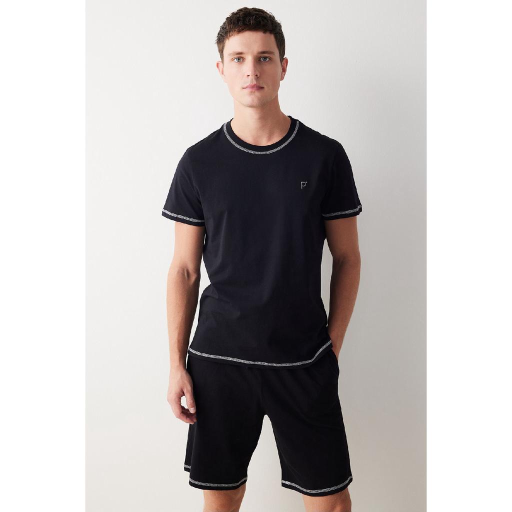 Black Shorts Pajama Set