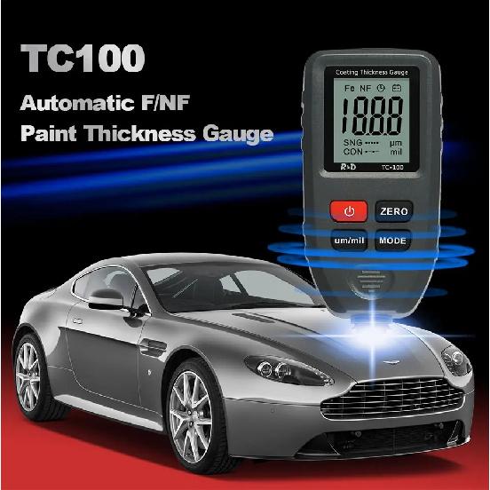 R&D TC100 Automobile Thickness Gauge Car Paint Tester Thickness Coating Meter Russia Manual Ultra-precise 0.1micron/0-1300 Fe&NF