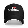 Baseball Caps I Love Heart Greenland Casquette Men Women Outdoor Summer Hats
