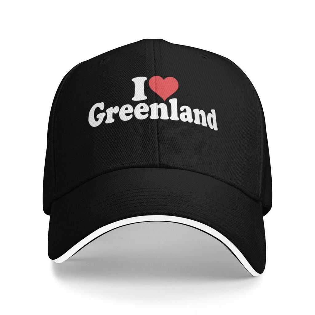 Baseball Caps I Love Heart Greenland Casquette Men Women Outdoor Summer Hats