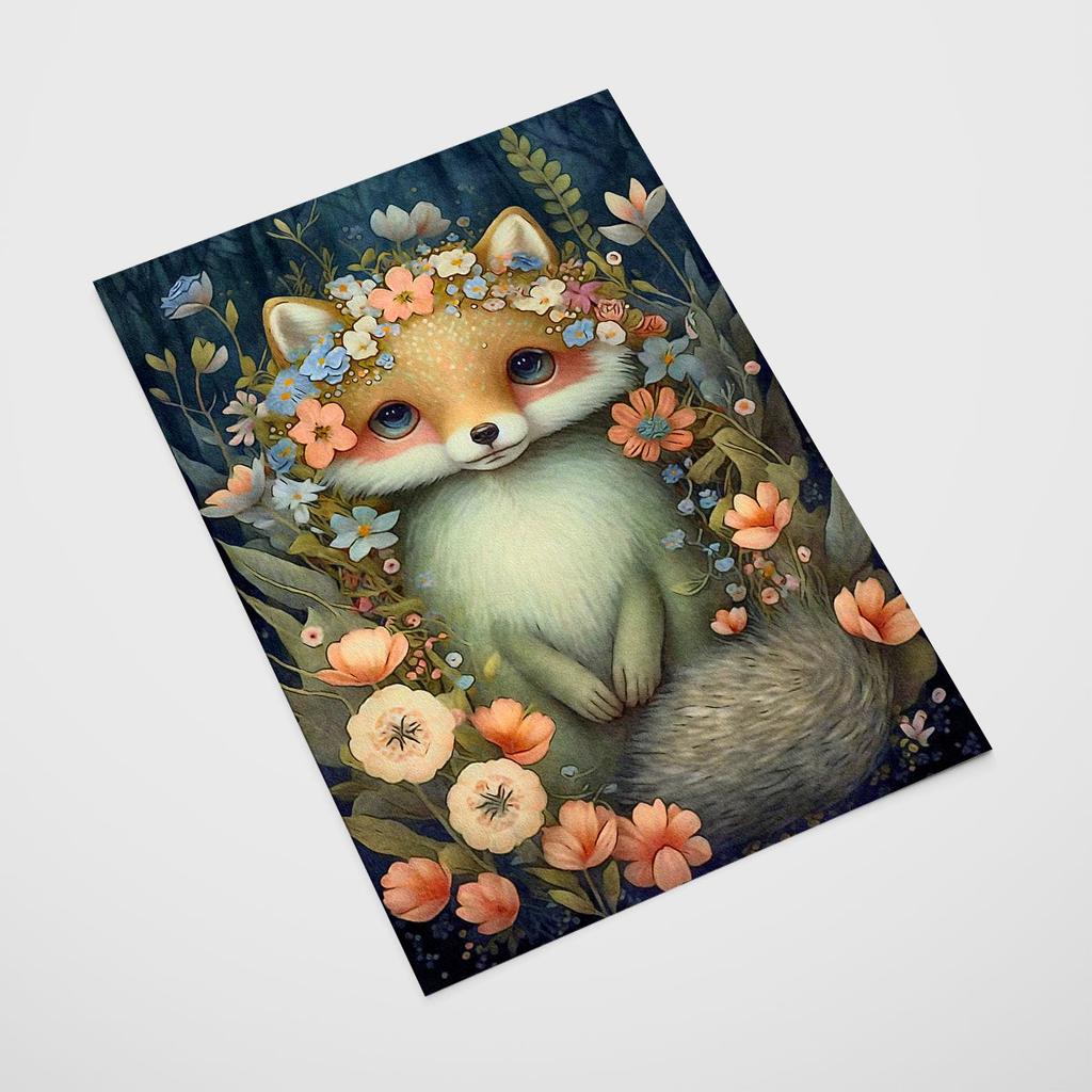 Plakat dla dziecka obrazki dziecięce lis