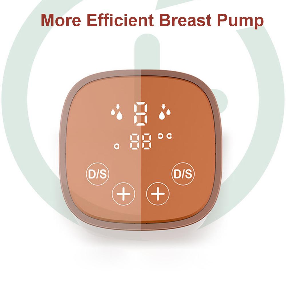 Двойной электрический молокоотсос Hands Free для грудного вскармливания 2 режима и регулируемые уровни