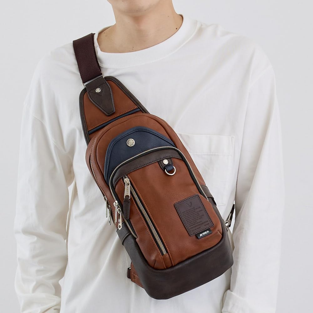 Сумка для тела на одно плечо 5001 Camel [Avirex]