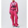 Adult Long Sleeved Solid Color Red Jumpsuit Cosplay Clothing