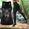 Great Wolfdog Print Yoga Outfit for Women Fashion 3D Printed Workout Leggings Fitness Sports High Waist Casual Yoga Pants for Women 2022