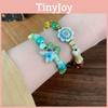 Starfish Sunflower Bracelet Ceramic Beaded Jewelry Decoration Women Fashion Gift
