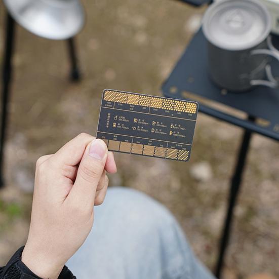 Справочная карта помола кофе 16 Таблица точности помола кофе Портативная линейка для измерения кофейной гущи на открытом воздухе для кемпинга Инструменты