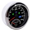 85mm 0‑200MPH GPS Speedometer 0‑8000rpm Tachometer Gauge Overspeed Alarm LCD Red Backlight for Car BoatBlack