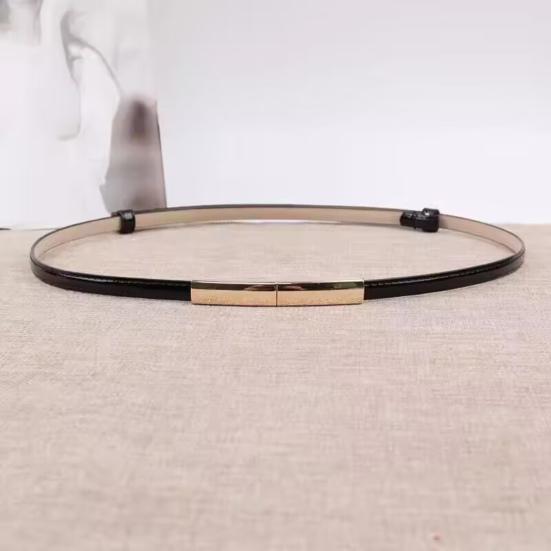 Ремень женский из искусственной кожи, регулируемый, тонкий, с застежкой-кнопкой, декоративный пояс для платья, аксессуары для одежды