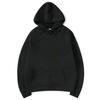 Men's Classic Blank Hooded Sweater Solid Color Fleece Pullover Trend Hoodie