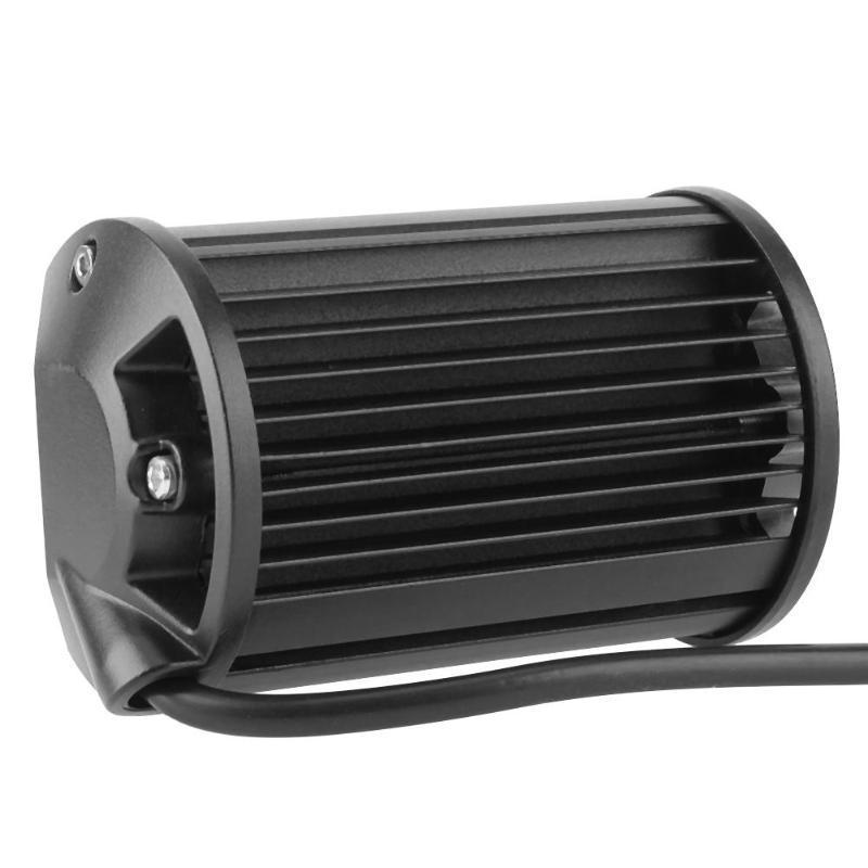 72W 6500K 24LED Желтая линза Рабочая лампа 5 дюймов 6000LM 12V Прожекторная лампа