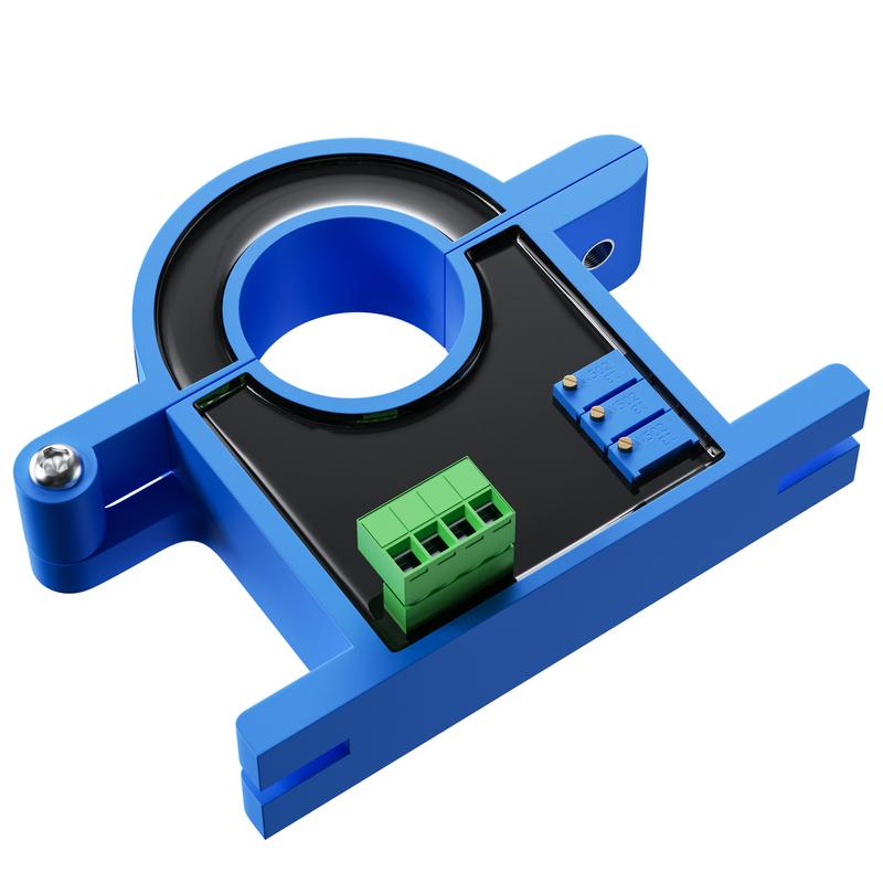 Split Core AC/DC Current Transmitter 30A 50A 100A 1000A Hall Current Sensor Transducer 25mm  0-10V 4-20mA Current Transmitter