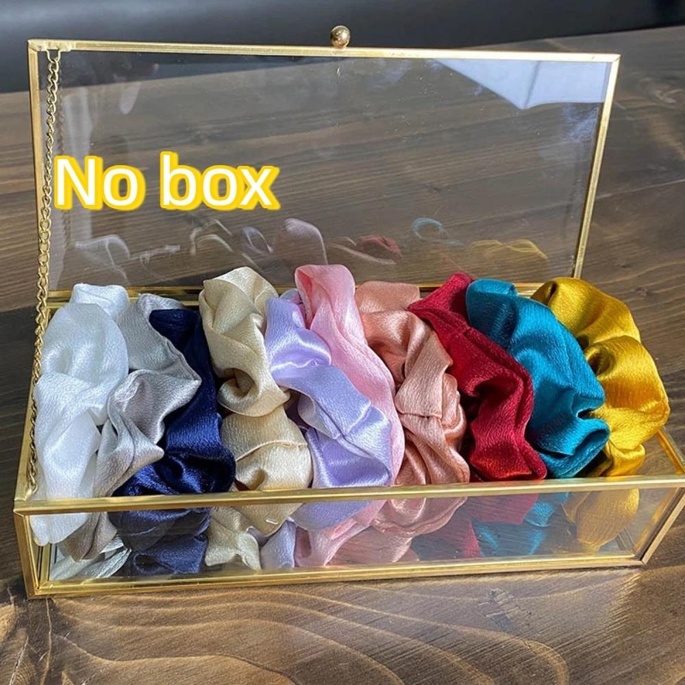 10Pcs Plaid Pattern Hair Scrunchies Cute Hair Bands Large Intestine Hair Tie For Women