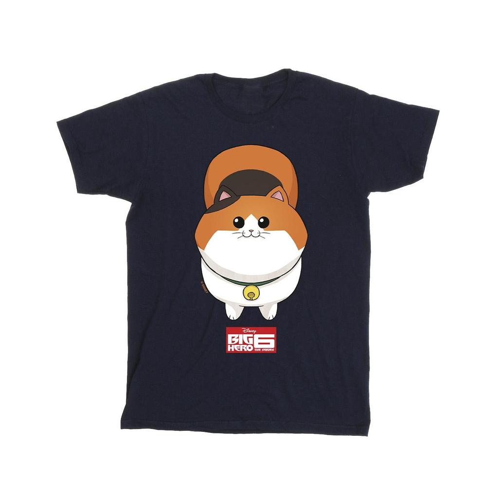 Disney Мужская футболка Big Hero 6 Baymax Kitten Face