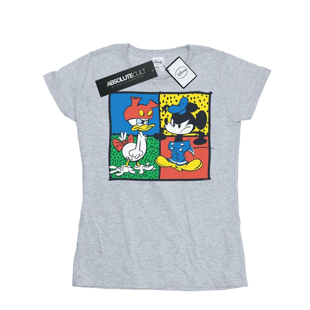 Disney Womens/Ladies Mickey Mouse Donald Clothes Swap Cotton T-Shirt