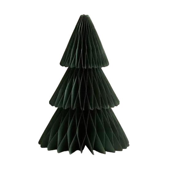 Yousheng Christmas Tree Decoration Hanging Ornament Easy Assembly Festive Hanging Decor 3D Honeycomb Paper Decoration