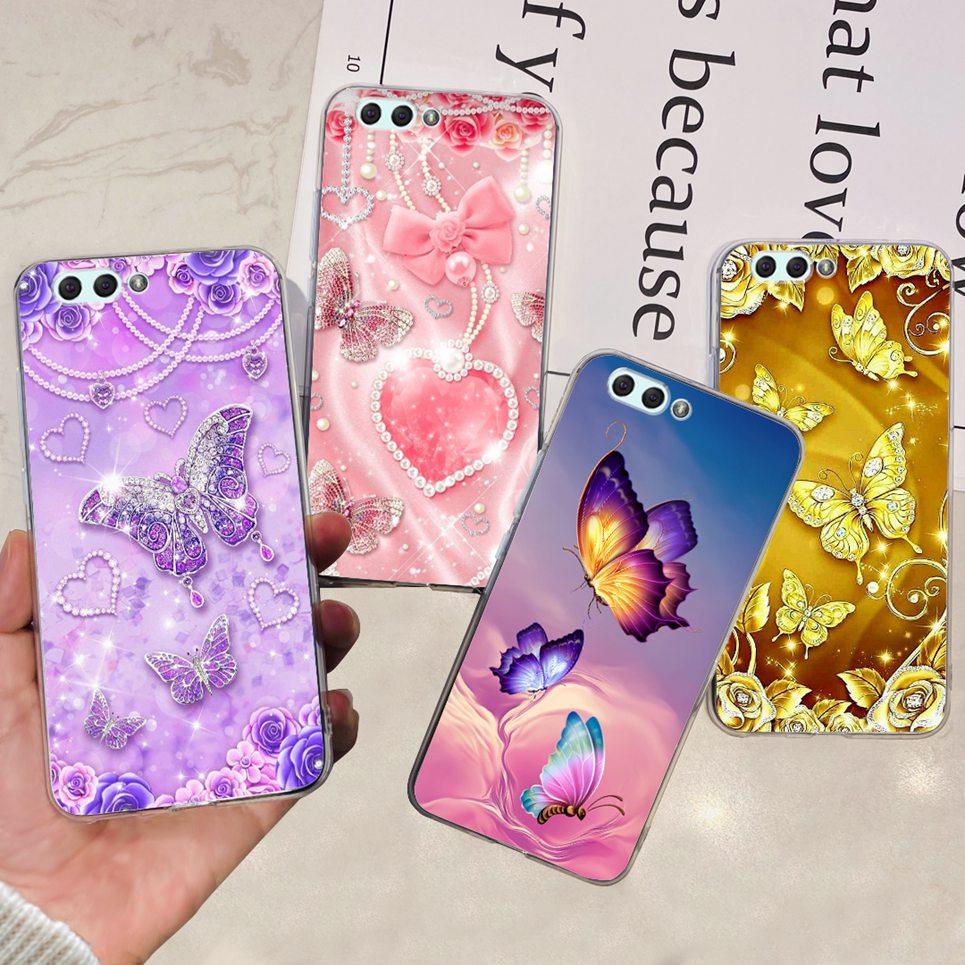 For ASUS ZENFONE 4 ZE554KL / 4 MAX ZC554KL Case Girly Flower Cartoon Dragone Design Transparent Soft Silicone Back Cover Coque